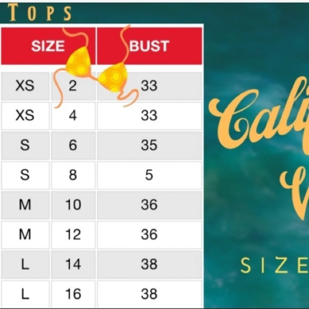 California‎ Waves Wildflower Flounce Bikini Top, S